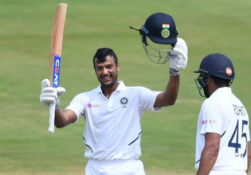 IND vs BAN इंदौर टेस्ट में मयंक ने जड़ा टेस्ट करियर का तीसरा शतक