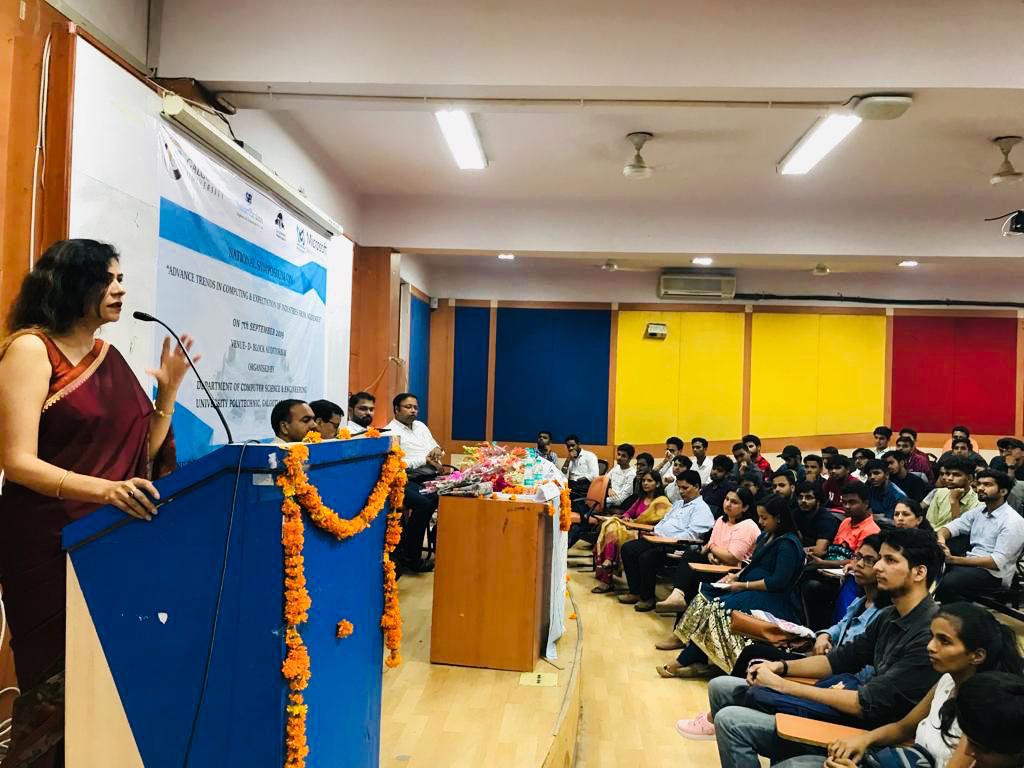 गलगोटिया यूनिवर्सिटी में कम्प्यूटर साइंस पर राष्ट्रीय कार्यशाला हुई, डा.संध्या तरार सम्मानित