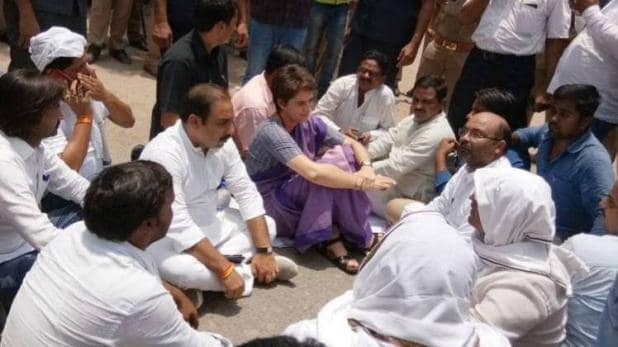 प्रियंका गांधी गिरफ्तार