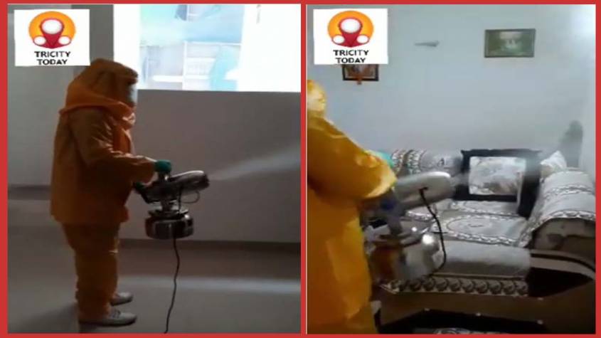 COVID-19: ग्रेटर नोएडा की एटीएस डोल्से सोसायटी में सेनिटाईजेशन पूरा, देखिए VIDEO कैसे होती पूरी प्रक्रिया