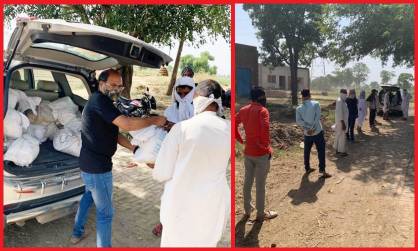 नेफोवा ने किया कमाल, 99 किलोमीटर दूर बागपत में 15 परिवारों को राशन पहुंचाया